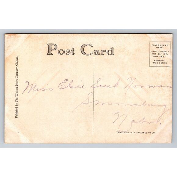 Antique Postcard Girl Barefoot Rain Pink Dress Bloomers Umbrella Joyful Defiance - Picture 2 of 2